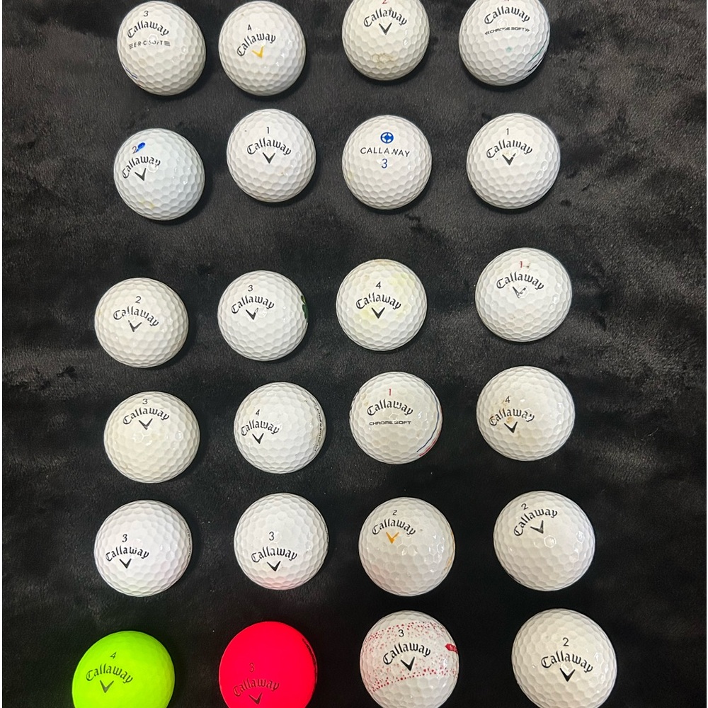 Calloway golf balls.  Slightly used.